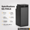 Caractéristiques techniques du Réfrigérateur avec freezer amovible 12v 90l - NOMADIC ARK