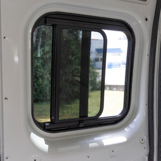 vitre coulissante avec moustiquaire arrière gauche ducato, boxer, jumper depuis 2007
