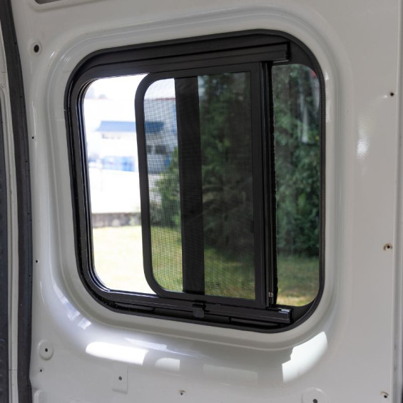 vitre coulissante avec moustiquaire arrière droite ducato, boxer, jumper depuis 2007