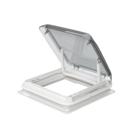 Le lanterneau Vent 40F Crystal 40x40 ouvert vu du dessus