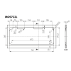 Dimensions découpe MO9722L