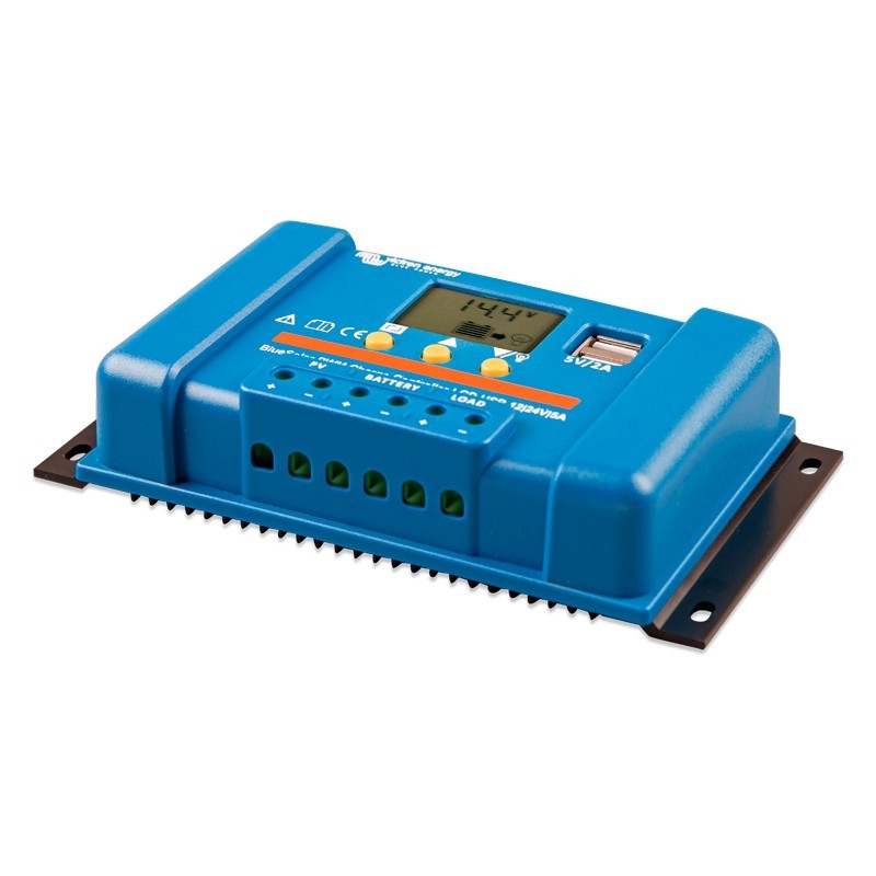 Régulateur BlueSolar PWM LCD-USB 12/24V-5A - Victron Energy