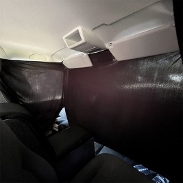 Rideaux cabine noir vw transporter