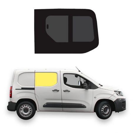 vitre latérale droite rang 2 coulissante peugeot partner 2018+