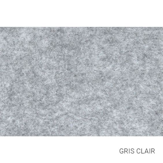 Revêtement en feutrine grise claire ultra extensible
