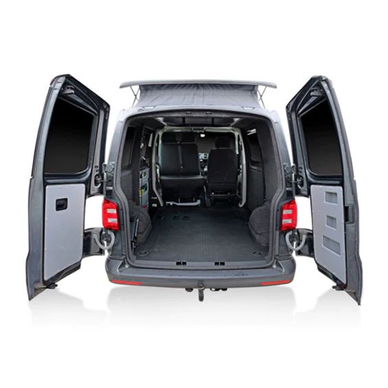 compartiments de rangement portes battantes arrière vw transporter