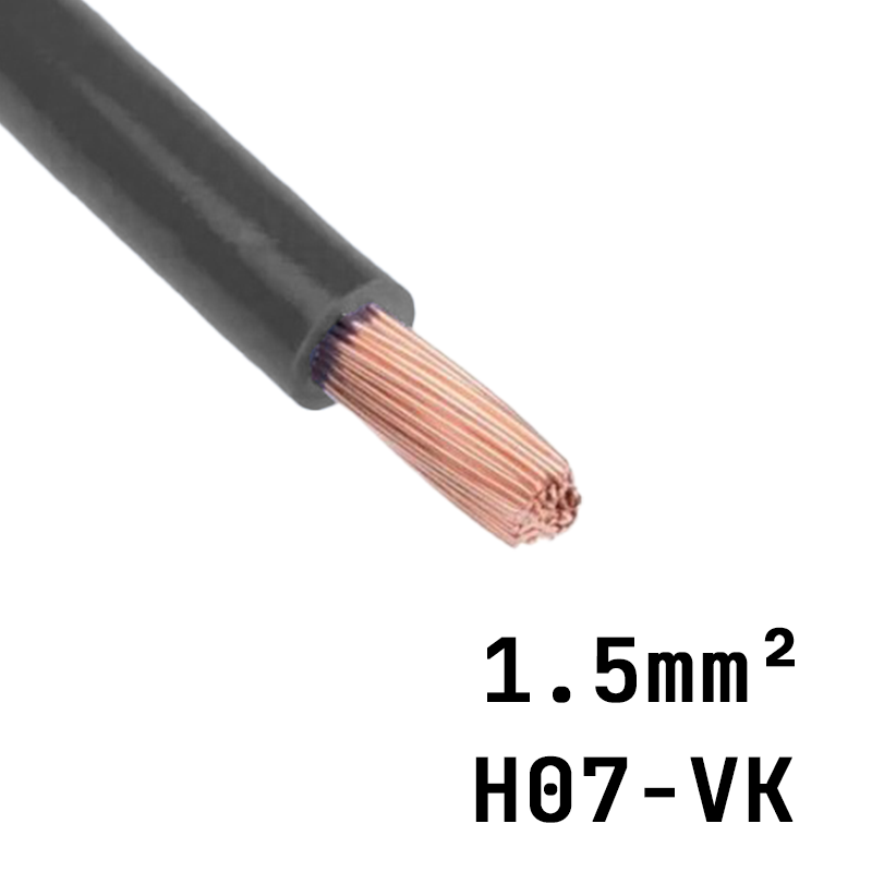 Fils électrique souple HO7VK 2.5 mm2 Rouge