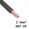 câble électrique H07 VK noir 2.5 mm²