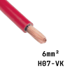 câble électrique H07 VK rouge 6 mm²