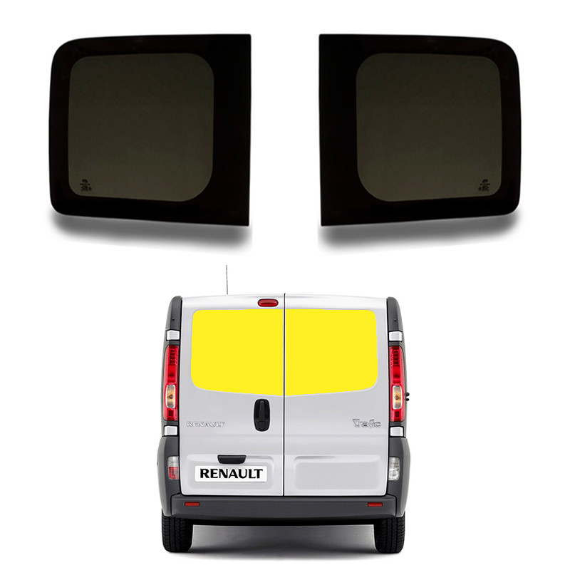 Double fenêtres arrière portes battantes pour Renault Trafic