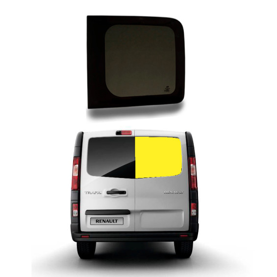 Fenêtre droite portes arrières Renault Trafic 3
