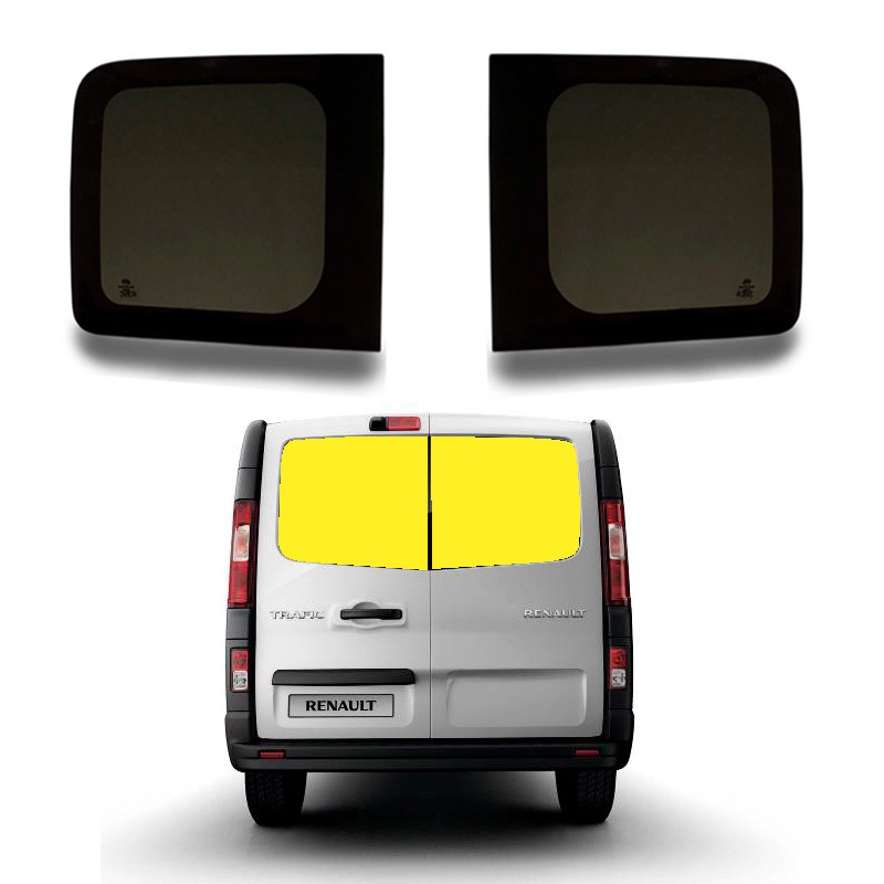 Double fenêtres arrière portes battantes pour Renault Trafic 3