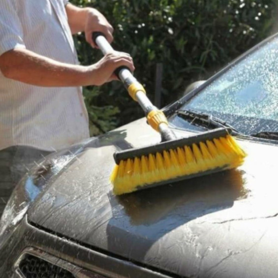 brosse télescopique embout facile pour nettoyage voiture