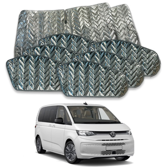 kit complet rideaux isolants 8 pièces VW Caravelle ou VW Multivan à partir de 2022