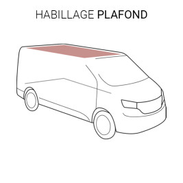 Habillage ciel de toit pour Volkswagen Transporter T6 - de 2015 à 2019