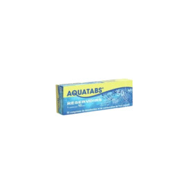 AQUATABS Conservateur d'eau 1 comprimé pour 10 L Boite de 50