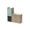 TRIO 5 - Élément bas double porte, encastrement réfrigérateur et module haut - LONGBOARD