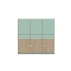 TRIO 6 - Placard de rangement avec 6 portes et 3 tiroirs - LONGBOARD