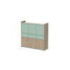 TRIO 6 - Placard de rangement avec 6 portes et 3 tiroirs - LONGBOARD