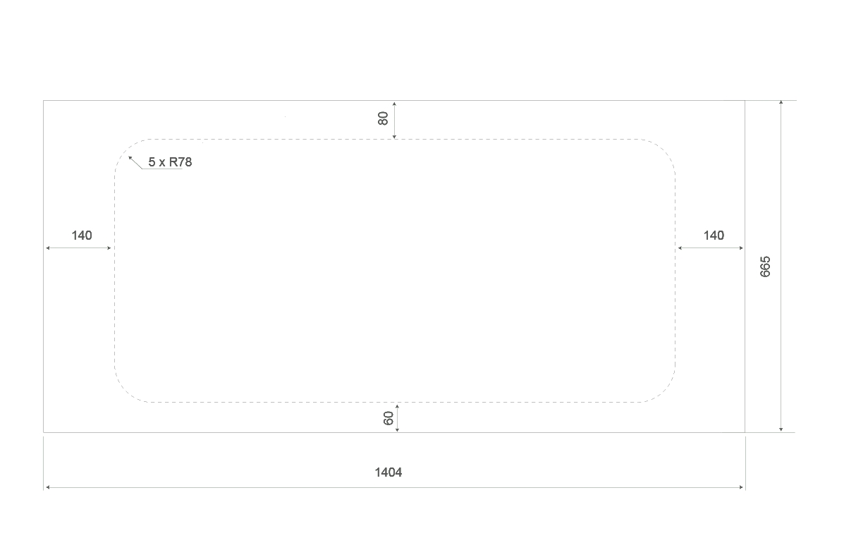 Esquema de las dimensiones de la ventana para Boxer talla L2, L3 y L4