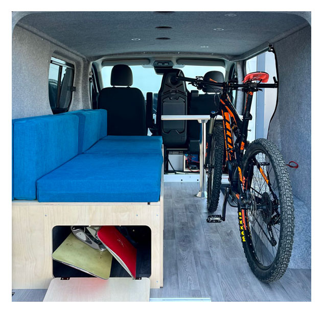 extendable bed for campervan