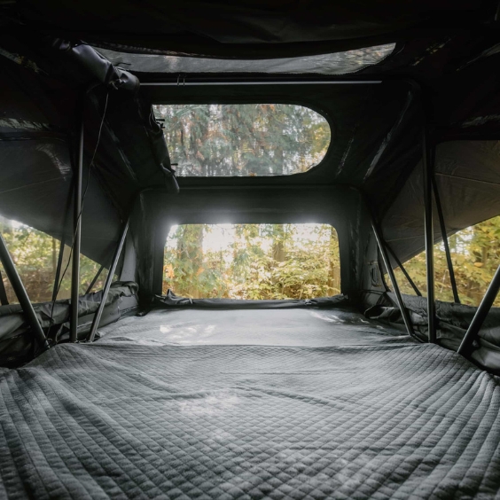 The tent seen from the inside