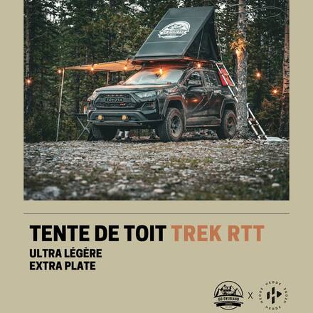 🚀 Nouvelle Aventure en Vue! 🏕️
Amis passionnés d’outdoor et d’overlanding, une nouvelle ère commence pour vos escapades! Nous sommes ravis d’annoncer que la tente de toit GoOverland est désormais disponible en exclusivité sur Heode.fr. 🌟

La tente de toit Trek est le compagnon idéal pour vos aventures, vous offrant confort et liberté où que vous alliez. 
Conçues pour les vrais aventuriers, elle est votre billet pour explorer le monde sous un nouveau jour. 🌍

Pourquoi choisir GoOverland? Parce que chaque tente est conçue avec passion et expertise,  garantissant des nuits étoilées inoubliables et des réveils magiques au cœur de la nature. 🌲✨ Son poids plume de 38kg et son design extra plat vous promette une installation en toute simplicité.

Rendez-vous sur Heode.fr et préparez-vous pour votre prochaine grande aventure.  🛣️ 
#tentedetoit #outdoor #aventure #overland #overlanding #adventure #roadtrip