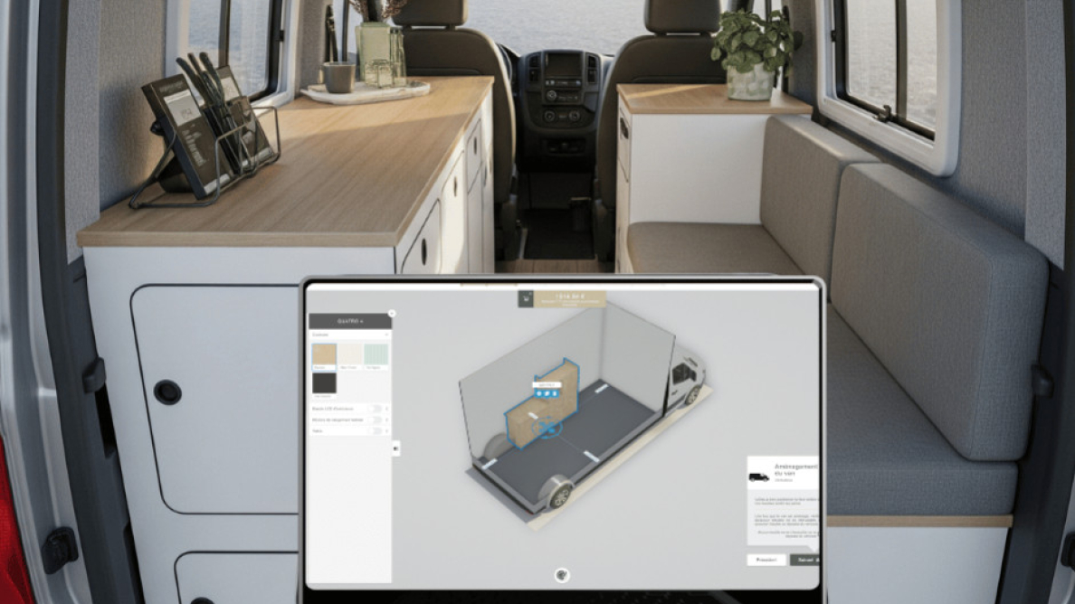 Longboard & configurateur 3D : Aménagez votre van sans effort