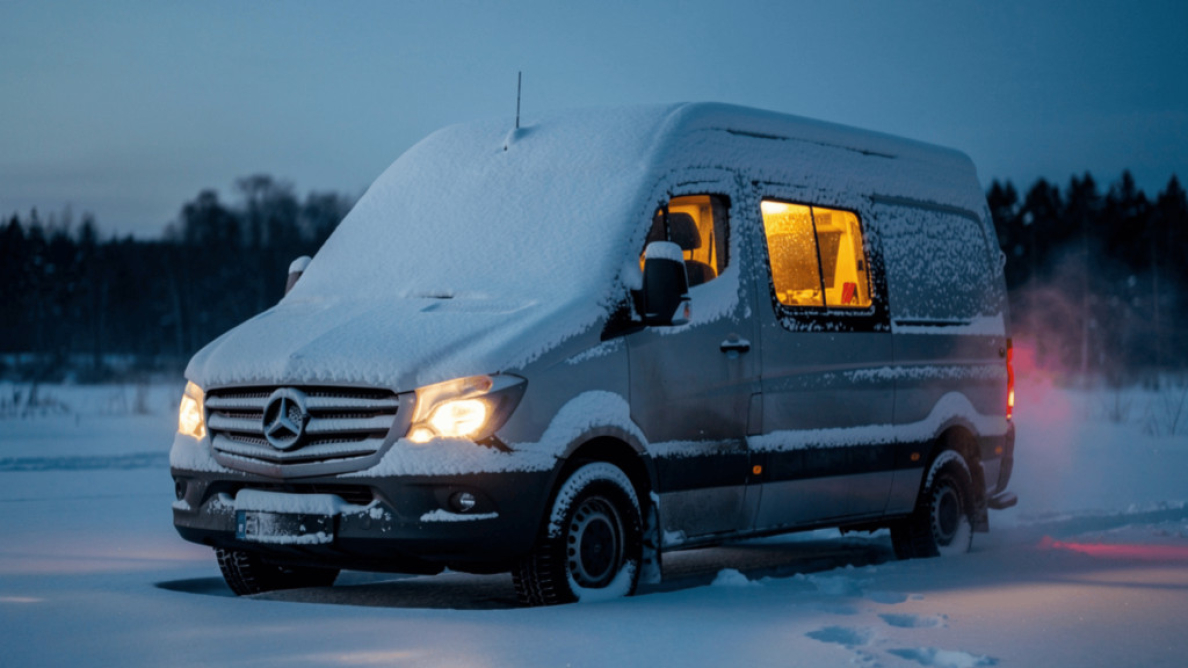 L'hiver en van : l'art de vivre le grand froid